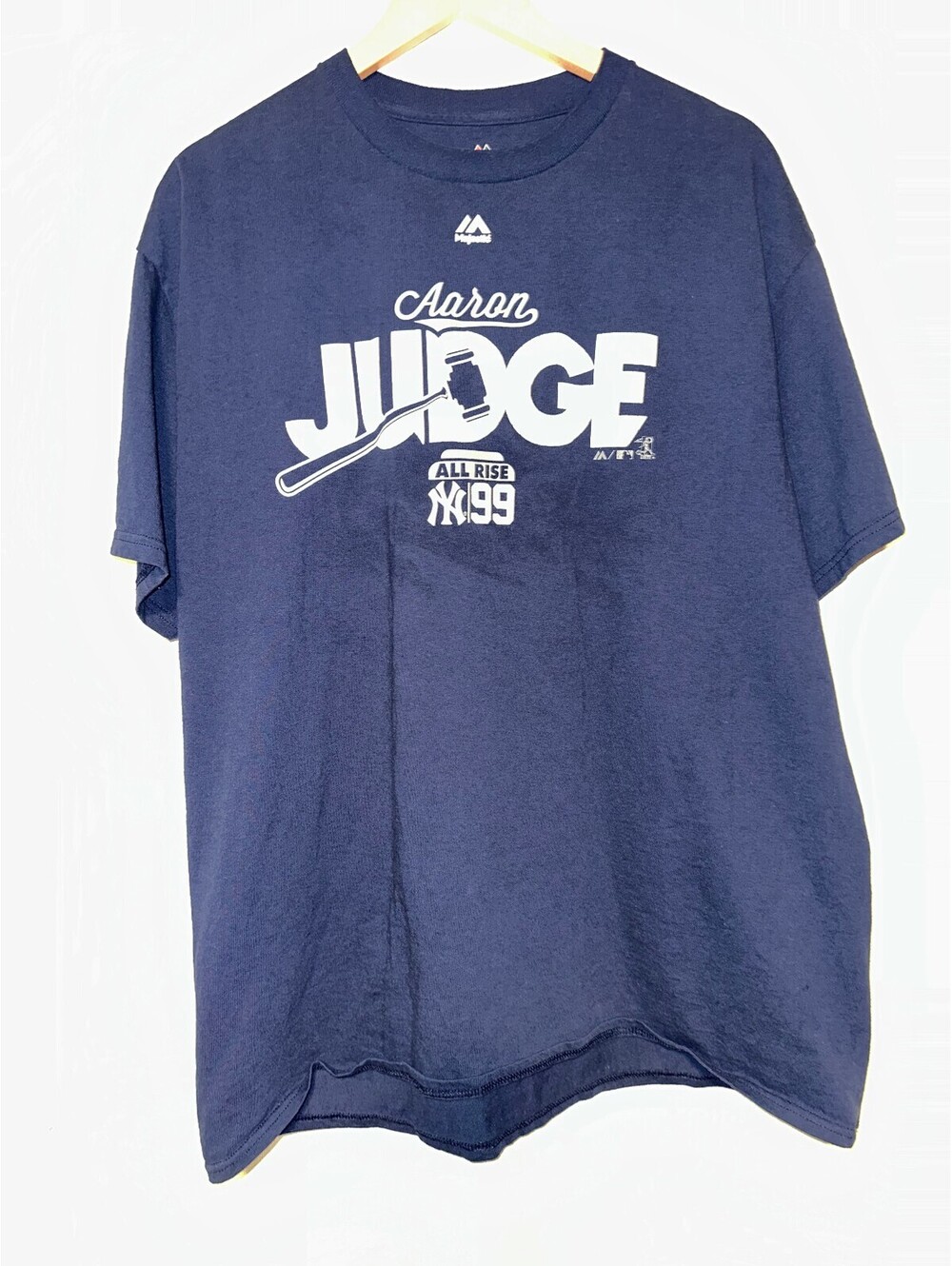 New York Yankees Aaron Judge Blue Sports Baseball T-Shirt XL